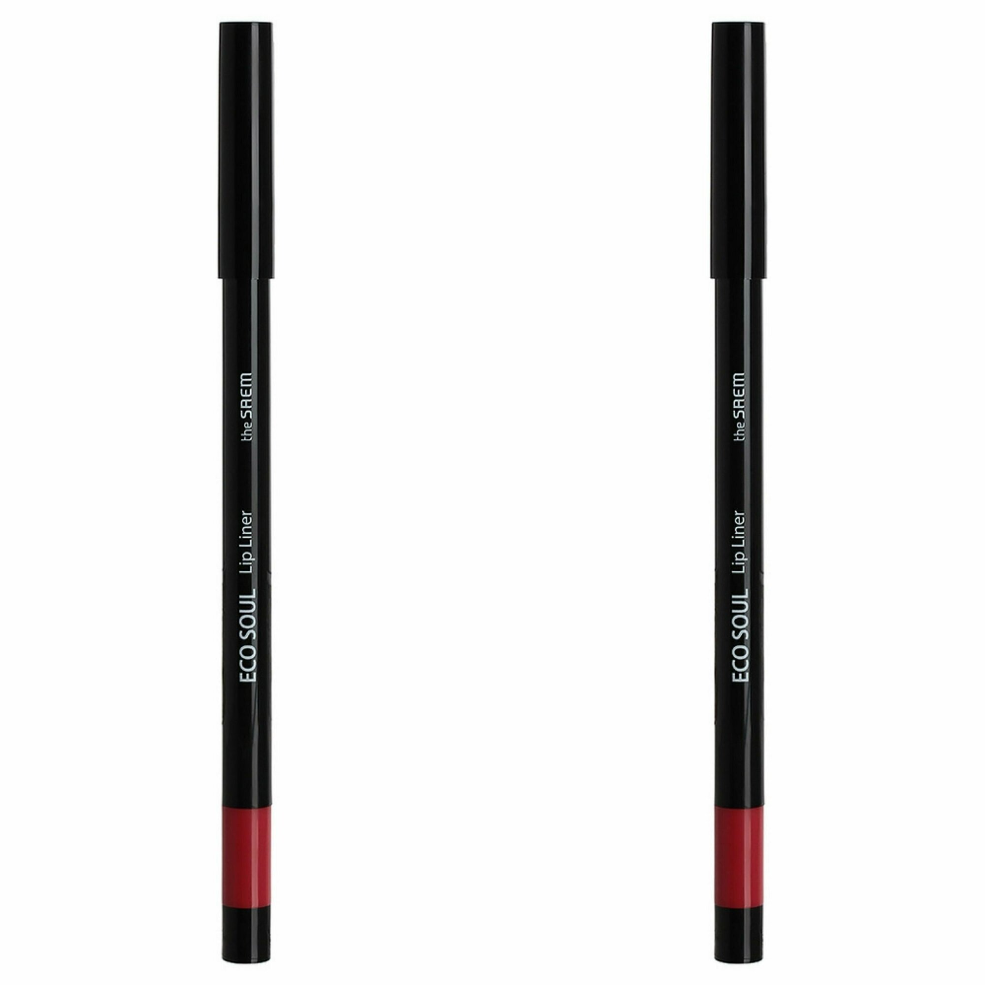 Карандаш для губ The Saem Eco Soul Lip Liner RD01 French Red - фото №1