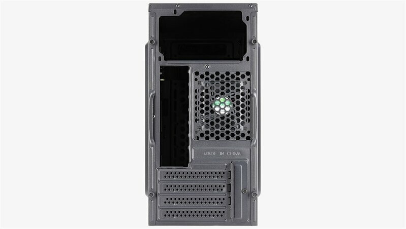 Корпус Aerocool Cs-108-S-BK-v1 (mATX, без БП, USB3.0 x1, USB2.0 x1, 8cm black fan x1)