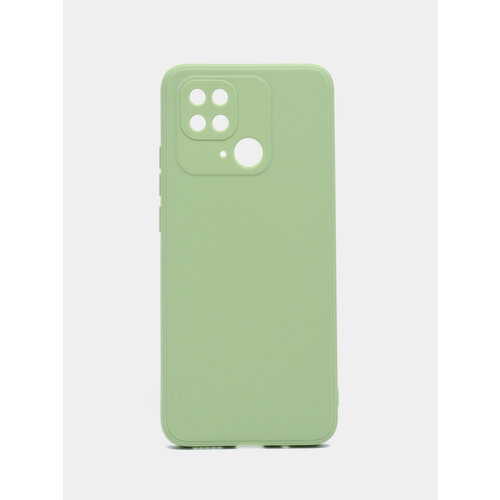 Чехол для Xiaomi Redmi 10C (Сяоми Редми 10С), Poco C40 (Поко С40), силиконовый, зеленый сотовый телефон xiaomi redmi 10c nfc 3 64 гб ru зеленая мята