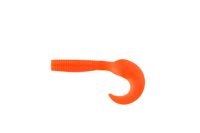 Приманка съедобная ALLVEGA "Flutter Tail Grub" 35см 06г (15шт.) цвет crazy carrot