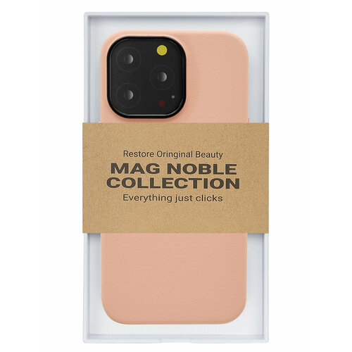 чехол с magsafe для iphone 14 mag noble collection чёрный Чехол с MagSafe для iPhone 14 Pro MAG NOBLE COLLECTION-Розовый
