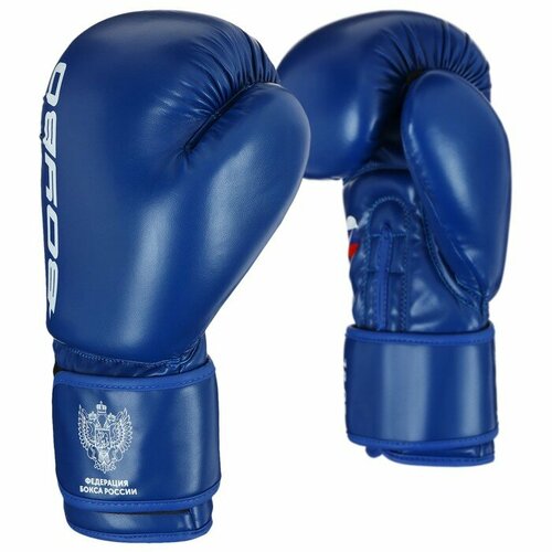 перчатки боксёрские boybo stain флекс цвет чёрный 10 унций Перчатки боксёрские BoyBo TITAN, IB-23, 12 унций, цвет синий