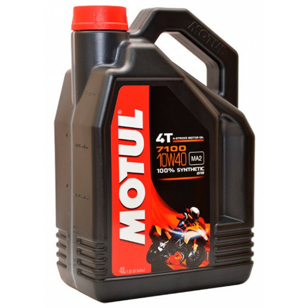Масло моторное синтетическое для мотоциклов Motul 7100 4T 10W-40 (4 л.) MOTUL-10W40-4T-4L