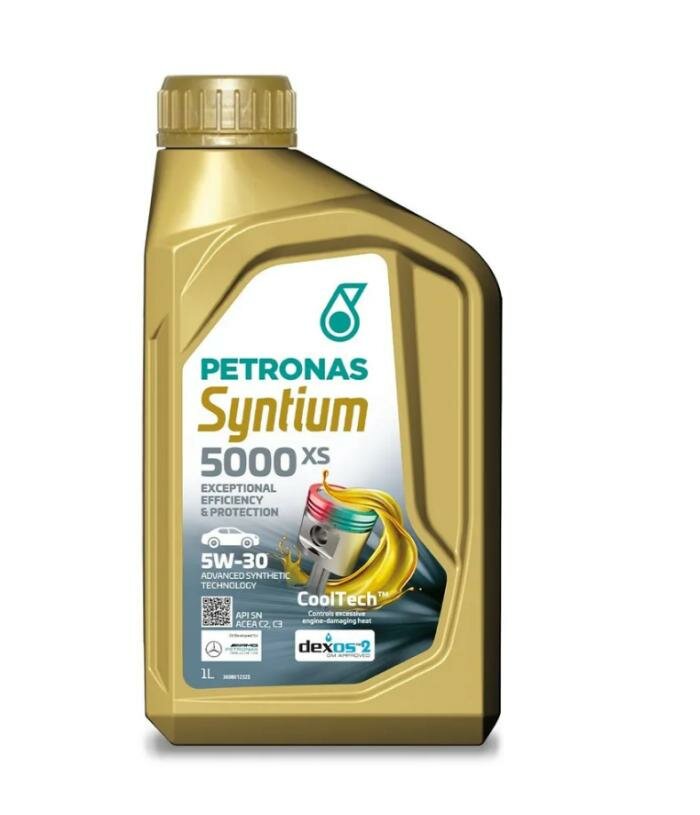 Масло моторное Petronas SYNTIUM 5000 XS 5W30, 1л (арт. 18141619) PET-5W30-5000XS-1L