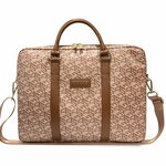 Сумка Guess G CUBE Bag для ноутбуков 15-16 дюймов, коричневая - изображение