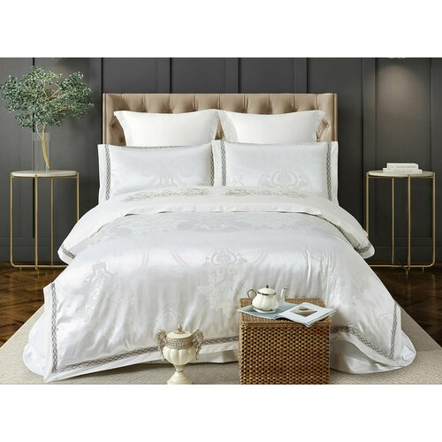 Постельное белье, Cristelle Venice Жаккард Семейный 4 наволочки, 2 пододеяльника, дуэт, 4 наволочки