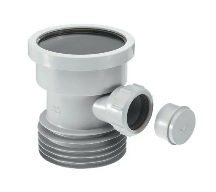 Муфта канализационная McAlpine MRDC1D-GR 110мм с отводом 40мм восстановитель раструба