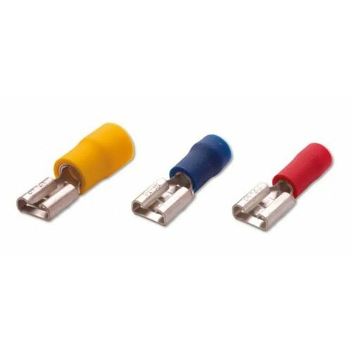 Разъем Safak плоский изолированный 'мама' 1,5-2,5 мм2, 6,35x0,8 мм, изол. ПВХ синий (200 шт. в уп.)