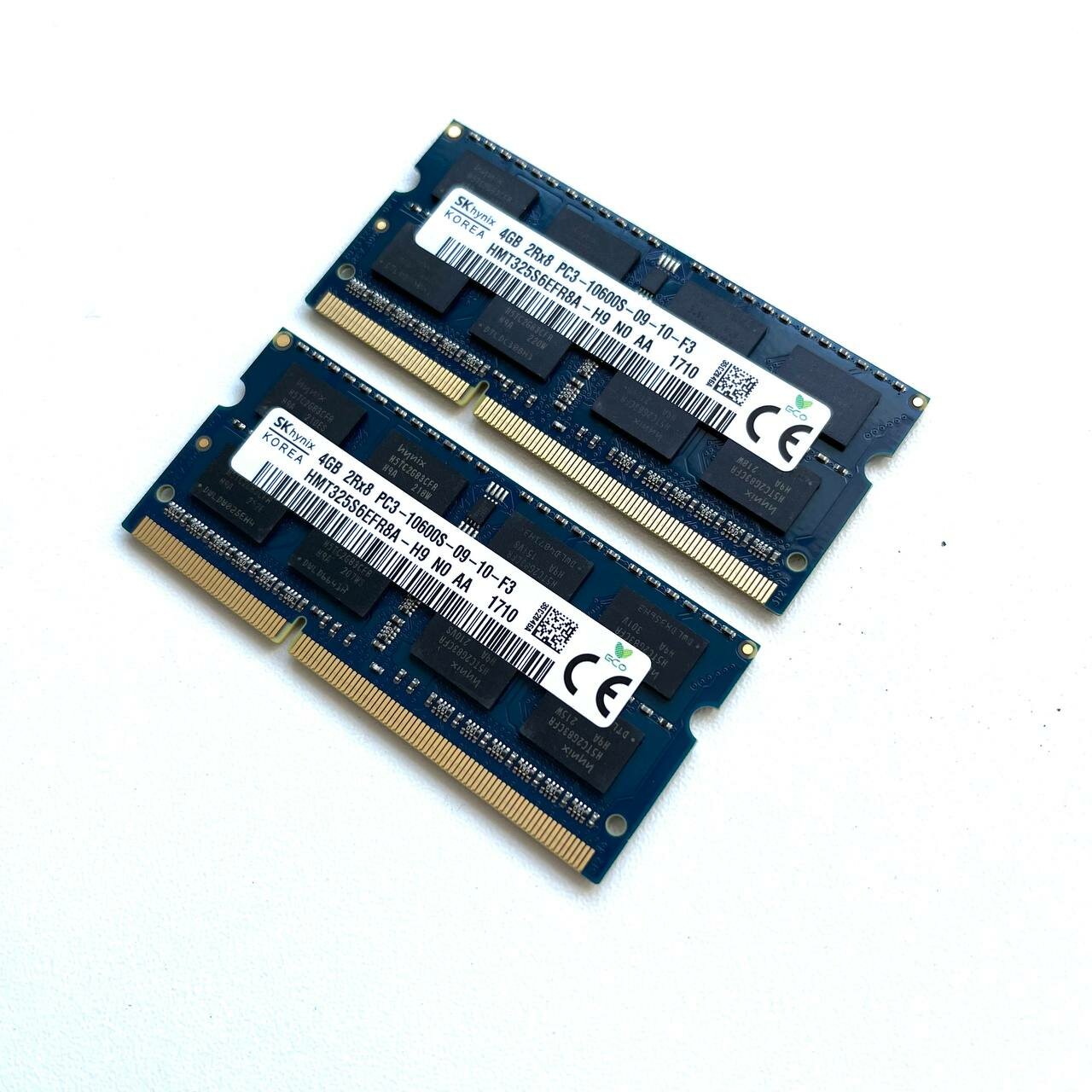 Оперативная память SK Hynix DDR3 4GB 1333МГц PC3-10600S 1.5v SODIMM для ноутбука 2шт — фото 3