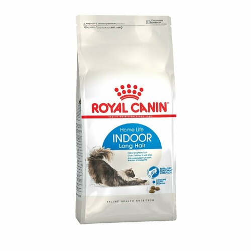 Корм сухой для кошек ROYAL CANIN Indoor Long Hair 400г домашних длинношерстных, 3 шт