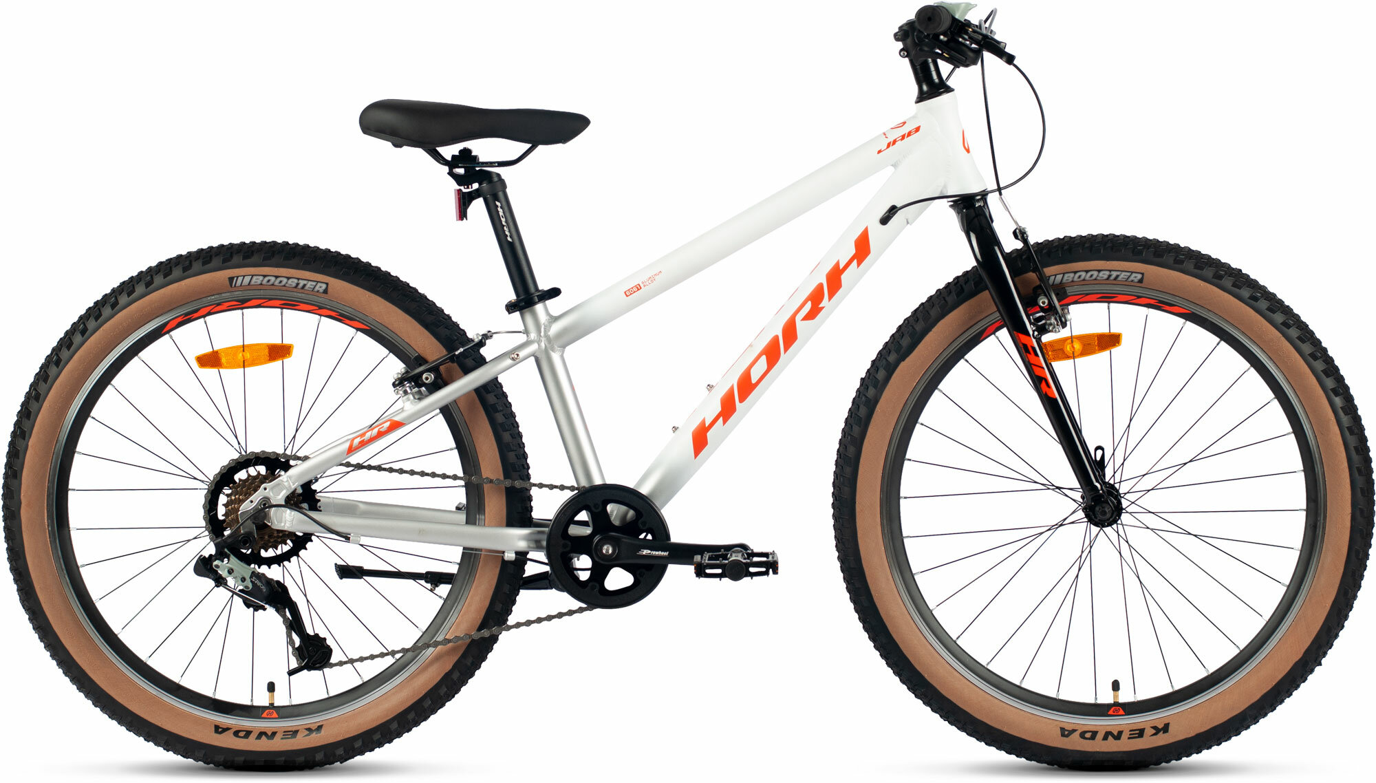 Велосипед HORH JAB 24" (2024) White-Light Grey-Orange