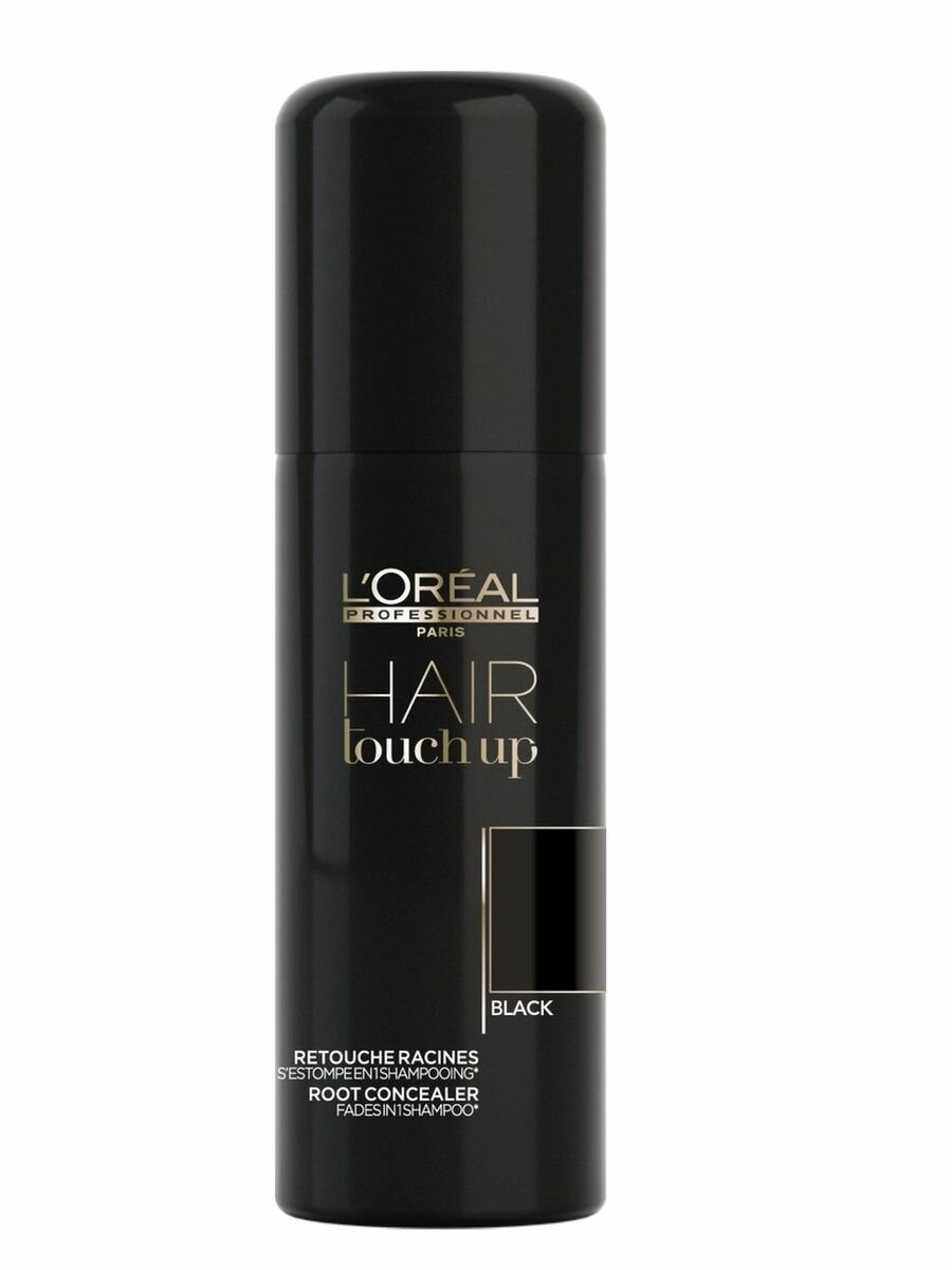 Loreal Hair Touch Up BLACK - Спрей тонирующий 75 мл