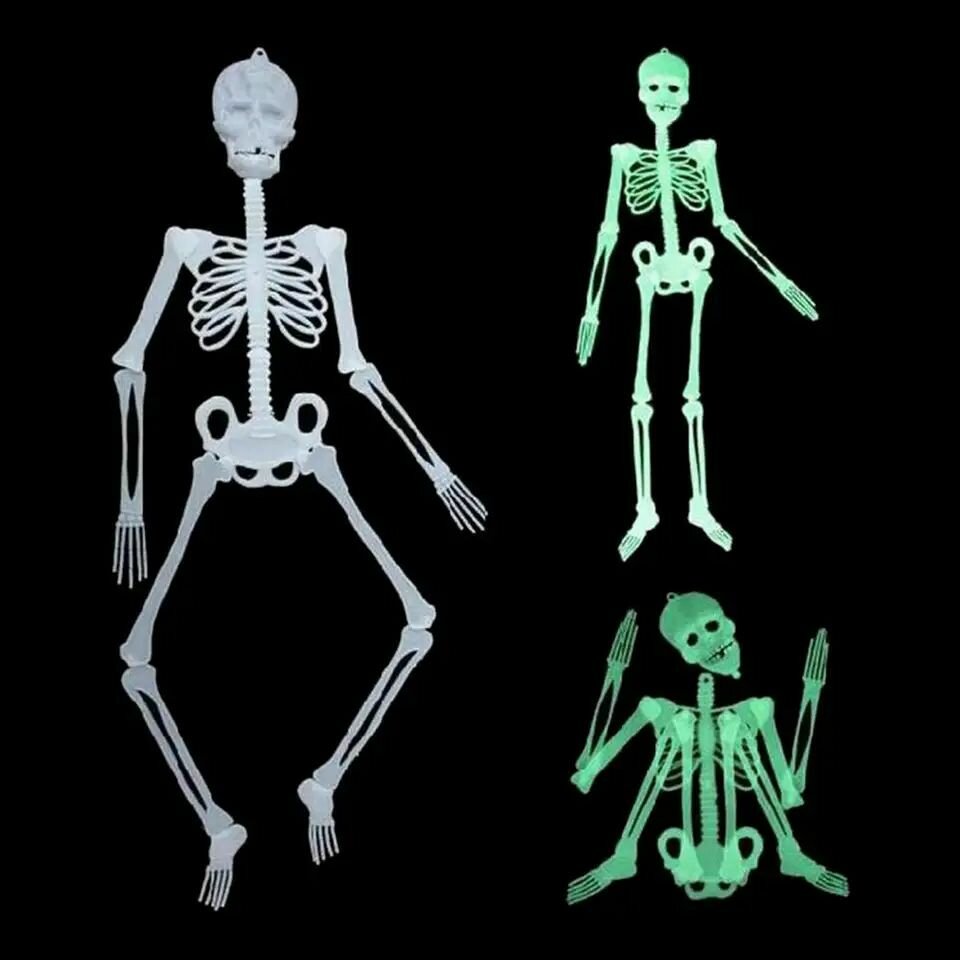 Светящийся скелет-декорация 90 см