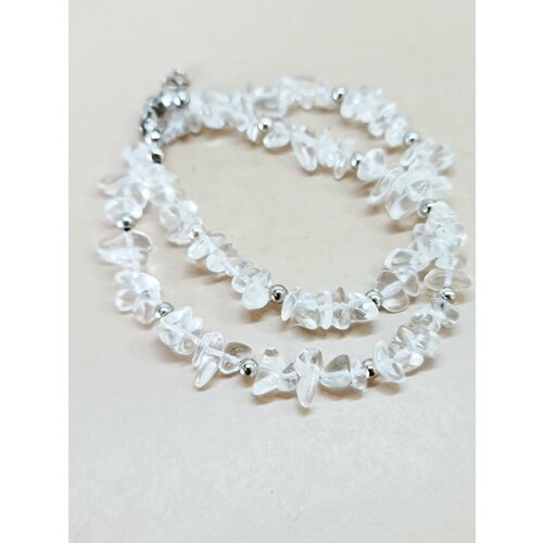 Чокер ENJOY Украшения из камней, горный хрусталь, длина 45 см, бесцветный, серебряный
