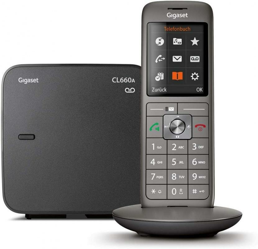 Телефон Dect Gigaset CL660A, черный