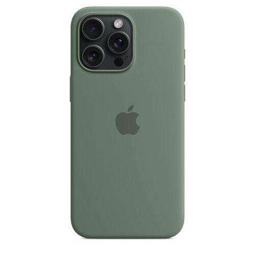 Apple iPhone 15 Pro Max Silicone Case with MagSafe - Cypress (MT1X3) чехол apple iphone 14 pro max silicone case with magsafe midnight темноя ночь eac