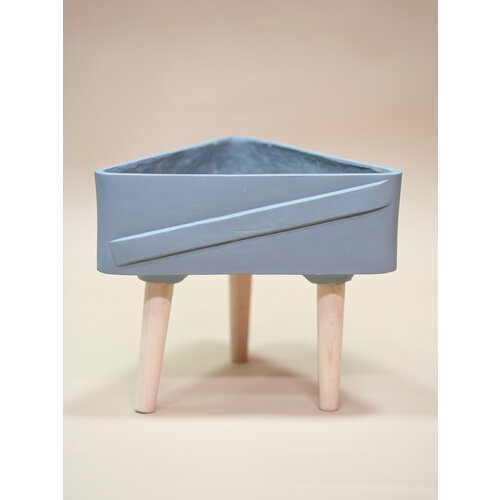 Кашпо из цемента, 35х35х12 + 16 см