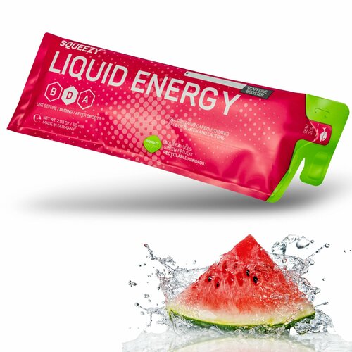 фото Гель питьевой squeezy drink gel no caffeine 60 мл, арбуз