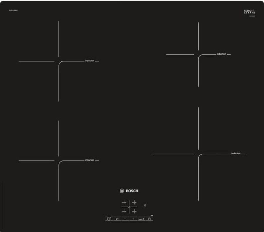 Варочная панель индукционная Bosch PUE611BB6E черный