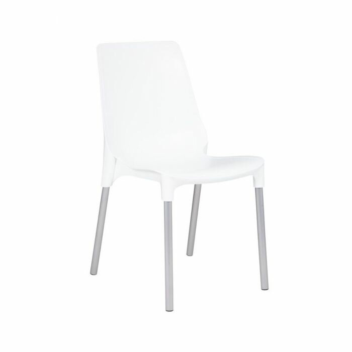 фото Стул ST 75-SHT (Белый / ноги S424 металлические / хром, лак)Sheffilton