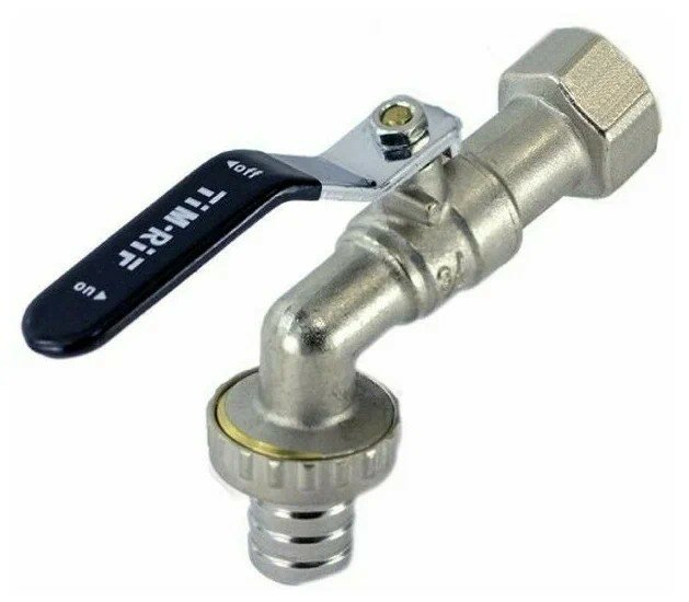 Кран шаровый водоразборный 1/2 внутренняя резьба TIM - 2 шт.