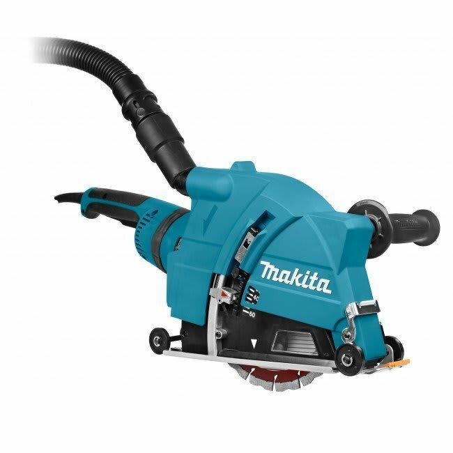 Кожух для штробления с пылеотводом для шлифмашин Makita 230 мм на роликах, - фото №3