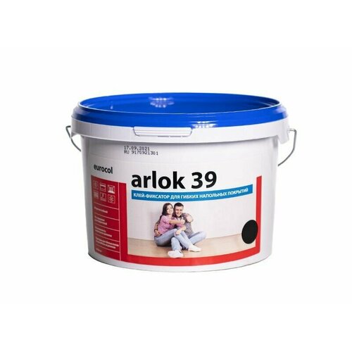 Водно-дисперсионный клей фиксатор 39 Arlok (1 кг) eurocol для фиксации ковролина, текстильных, виниловых покрытий внутри помещения