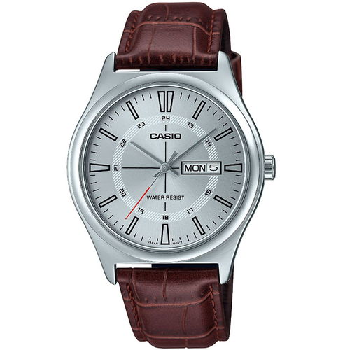 Наручные часы CASIO Collection Men MTP-V006L-7C, серебряный, коричневый