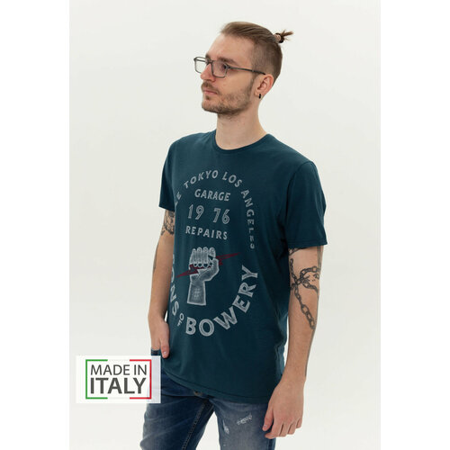 Футболка Bowery NYC, хлопок, размер XL, синий