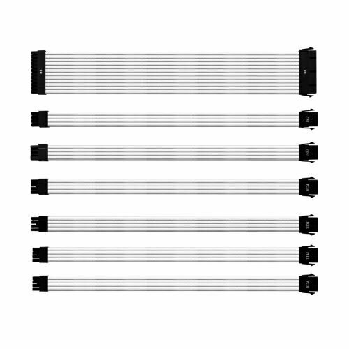 Кабели-удлинители для БП Cooler Master Extension Cable Kit PVC White CMA-NEST16XXWT1-GL — фото 2