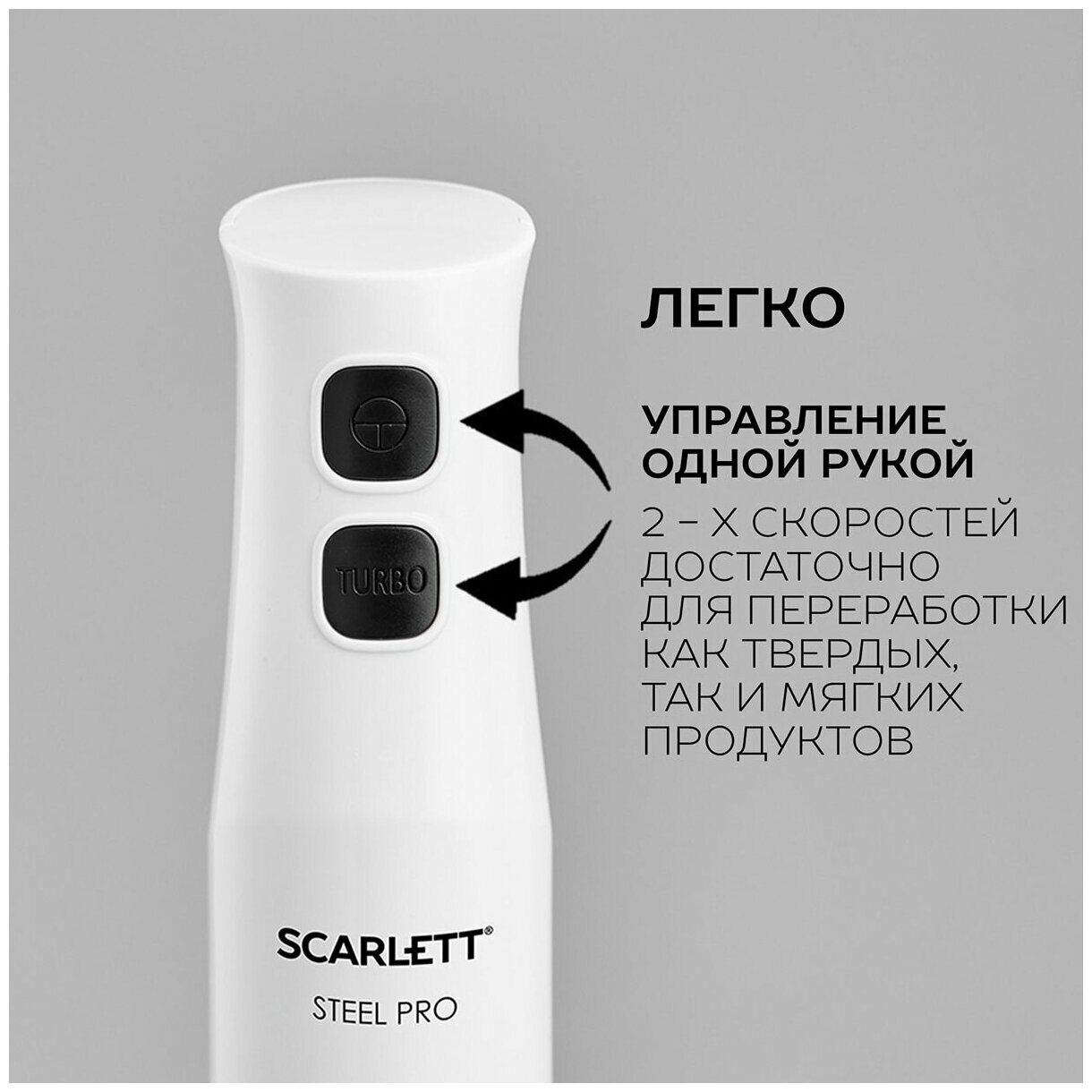 блендер SCARLETT SC-HB42F06 850Вт венчик/измельчитель белый - фото №18