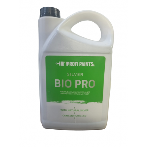 PROFIPAINTS Антисептик для дерева невымываемый SILVER BIO PRO усиленная биозащита-концентрат 1:50, 5л