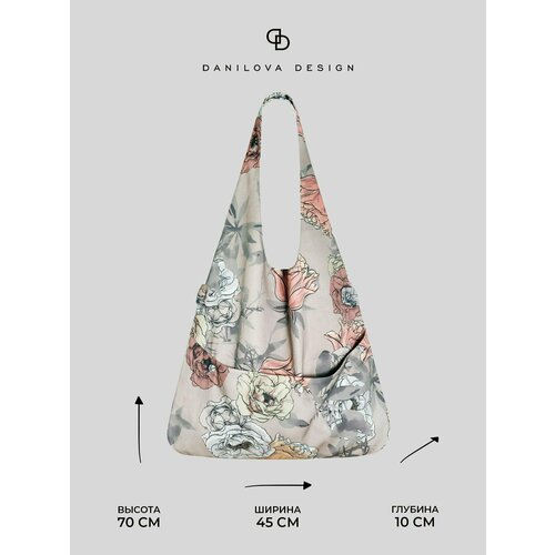 фото Сумка шоппер danilova design, бежевый