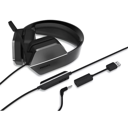 Philips Игровая гарнитура TAG4106BK DTS Headphone X 20 USB провод 35 мм Излучатели 50 мм управление Съемный однонаправленный микрофон чёрны 638000₽