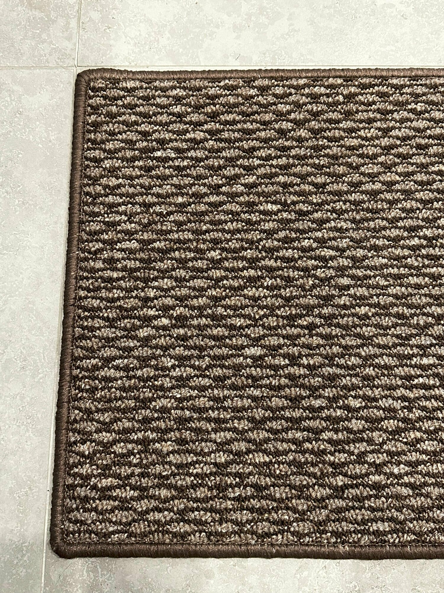 Придверный коврик "Фьюджи", коричневый 50 на 80 см - фотография № 4