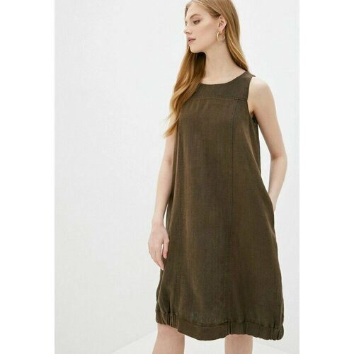 сарафан gabriela размер 50 коричневый Платье Gabriela, размер 50, коричневый