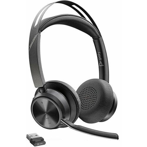 Гарнитура Plantronics VOYAGER FOCUS 2 UC черный гарнитура wireless plantronics voyager 6200 uc для пк и мобильных устройств bt черная