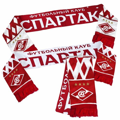 фото Шарф atributika & club,150х18 см, красный