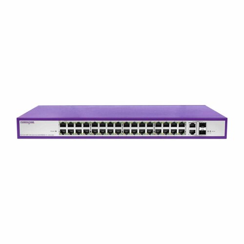 PoE коммутатор стоечный неуправляемый PUS-CC32-450R, 32x10/100BASE-TX 802.3af &at + 2xGb Combo (SFP порт только 1000BASE-X), PoE бюджет 450Вт