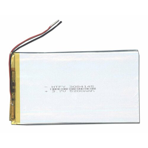 аккумулятор li pol батарея 4x30x40mm 2pin 3 7v 430mah Аккумулятор Li-Pol (батарея) 3*84*145мм 2pin 3.7V/5200mAh