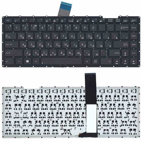 Клавиатура для ноутбука Asus X450 черная аккумулятор для ноутбука asus x450
