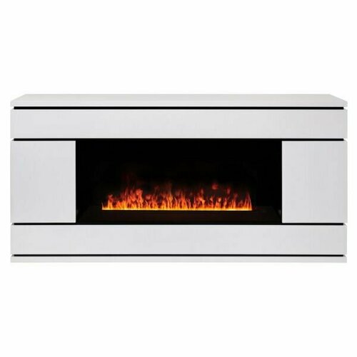 Электрокамин RealFlame Vega CST1000 WT с очагом 3D Cassette 1000 Black Panel электрокамин realflame victoria с очагом 3d cassette 630 белый