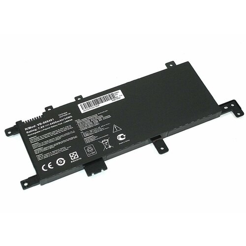 Аккумулятор для ноутбука Asus X542U (C21N1634) 7.6V 4400mAh OEM аккумуляторная батарея для ноутбука asus a52 10 8v 4400mah