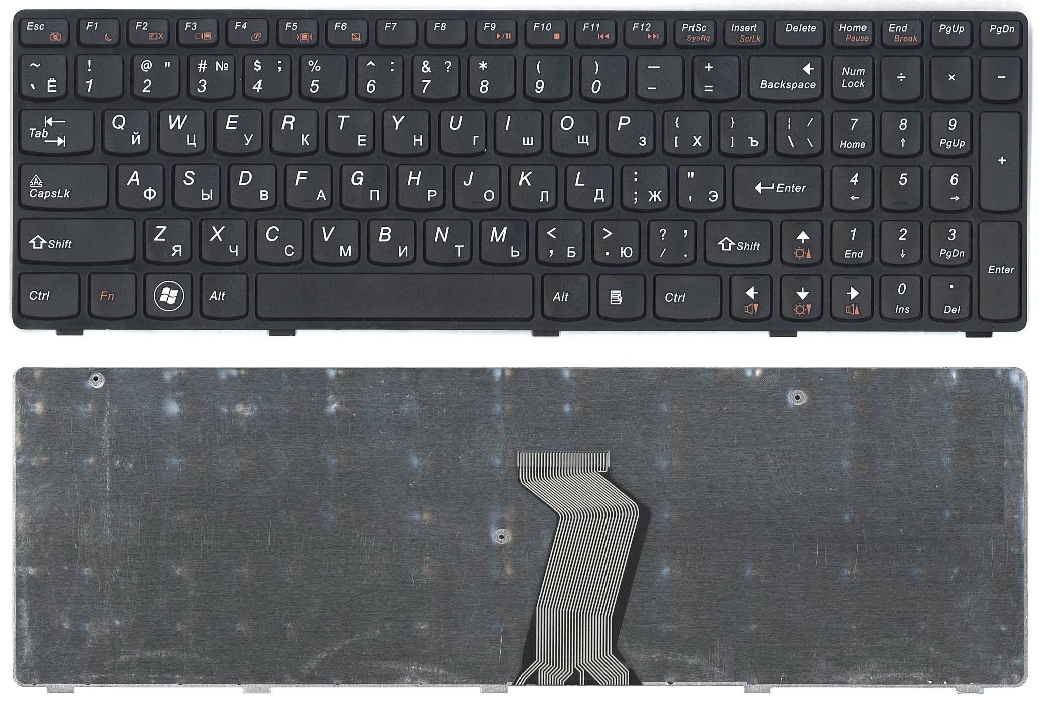 Клавиатура для Lenovo Ideapad G580 G585 черная