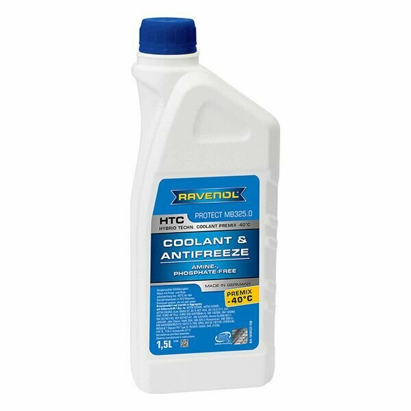 фото Антифриз RAVENOL (-40) синий 1,5л HTC HYBRID TECHN.COOLANT PREMIX
