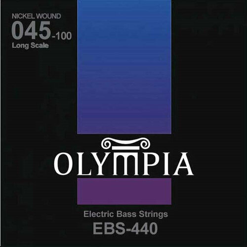 Струны для бас-гитары Olympia Nickel Wound (45-65-80-100), EBS440 струны для укулеле olympia uks 100