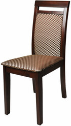 Стул Мебель--24 разборный Гольф-12, цвет орех, обивка ткань руми 812/8, ШхГхВ 40х40х100 см., от пола до верха сиденья 47 см. (мягкая спинка)