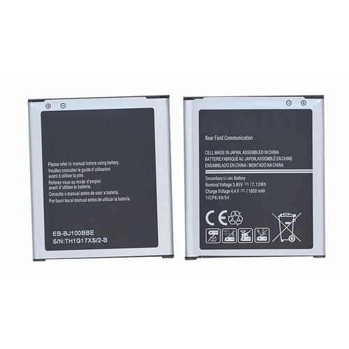 аккумулятор cs smj100sl eb bj100bbe eb bj100bce для samsung galaxy j1 sm j100f 3 85v 1850mah 7 12wh Аккумулятор EB-BJ100BBE, EB-BJ100BCE для Samsung Galaxy J1 SM-J100F 3.85V 1850Mah