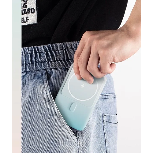 Внешний Magsafe аккумулятор 10000 mAh с быстрой зарядкой голубой 345000₽