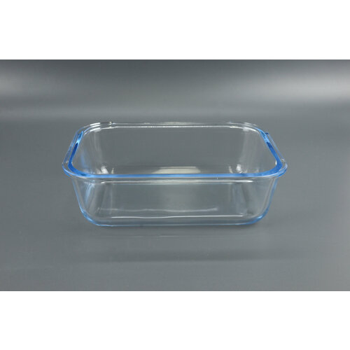 Форма для запекания жаропрочная стеклянная прямоугольная объемом 1000 мл, размер 19,5 * 14,3 * 6 см.